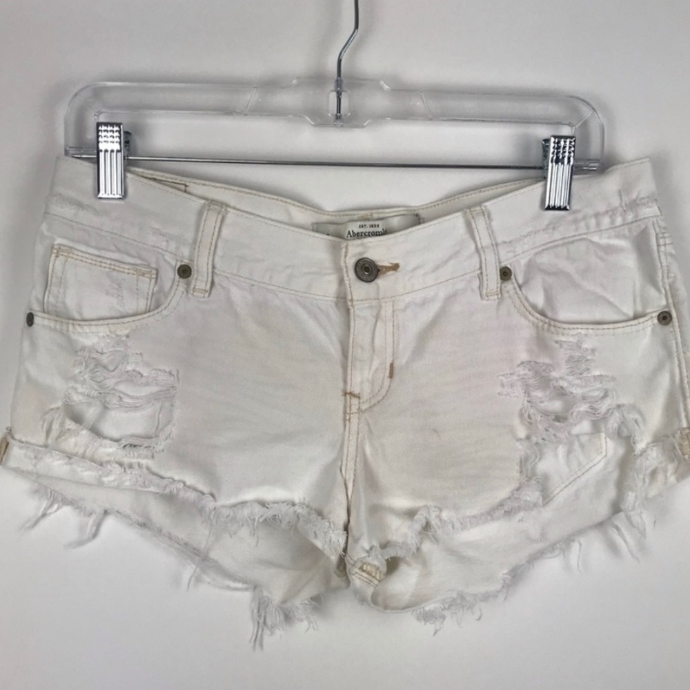 Abercrombie & Fitch 4 W27 Short Shorts Mini Ripped